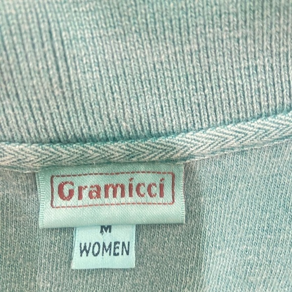 Gramicci sleeveless green collared top silver buttons chest pocket medium - Picture 11 of 12